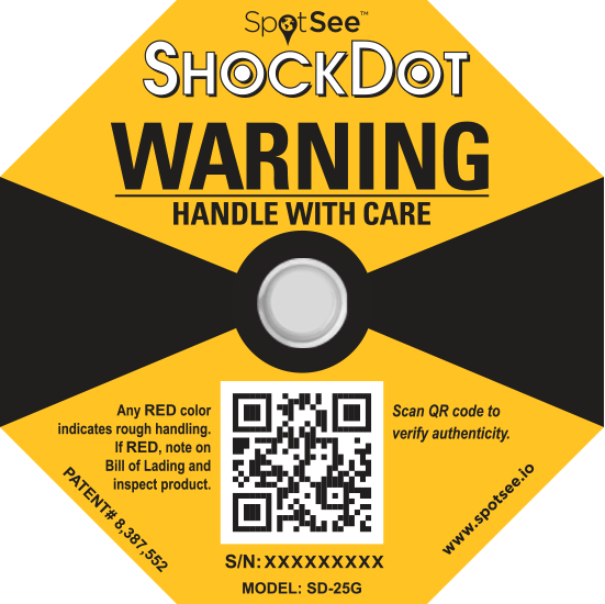 升级版ShockDot三代防震感应标签